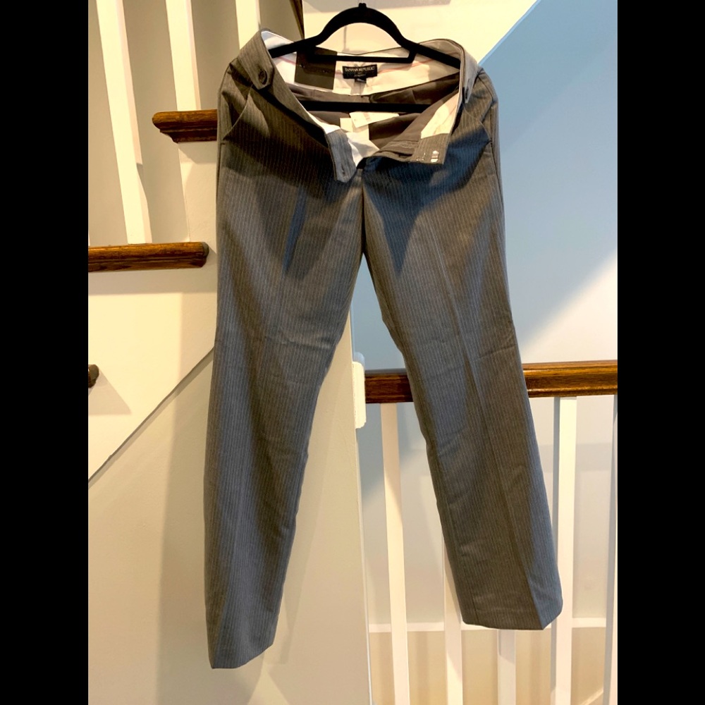 NEW Banana Republic Jackson Fit Gray Faint Pinstripe Dress Pants